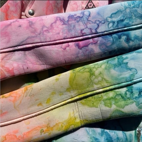 Rainbow Moto Jacket UNIF IDYE Women’s Size Large - Picture 7 of 10